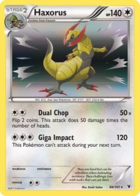 Haxorus 88/101 · Reverse Holo