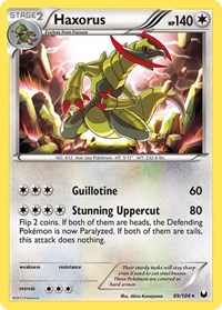Haxorus 89/108 · Reverse Holo