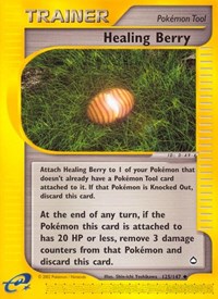 Healing Berry 125/147 Aquapolis Reverse Holo Pokémon card