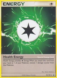 Health Energy 94/100 Majestic Dawn Reverse Holo Pokémon card