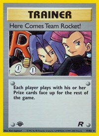 Here Comes Team Rocket! 15/82 Team Rocket 1st Edition Pokémon card