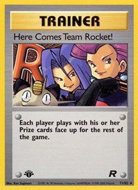 Here Comes Team Rocket! 71/82 Team Rocket 1st Edition Pokémon card