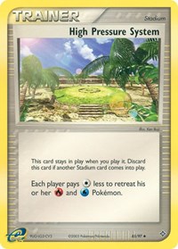 High Pressure System 85/97 EX Dragon Reverse Holo Pokémon card