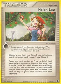 Holon Lass 92/113 EX Delta Species Reverse Holo Pokémon card