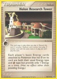 Holon Research Tower 94/113 EX Delta Species Reverse Holo Pokémon card