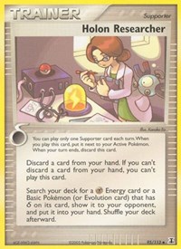 Holon Researcher 95/113 EX Delta Species Reverse Holo Pokémon card