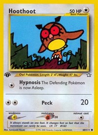 Hoothoot 060/111 · 1st Edition