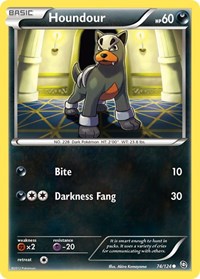 Houndour 74/124 · Reverse Holo