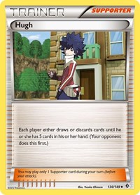 Hugh 130/149 Boundaries Crossed Reverse Holo Pokémon card