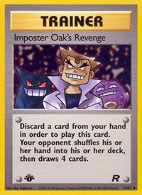 Imposter Oak's Revenge 76/82 Team Rocket 1st Edition Pokémon card