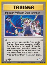 Impostor Professor Oak's Invention 094/105 Neo Destiny 1st Edition Pokémon card