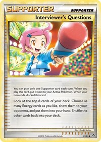 Interviewer's Questions 77/95 Unleashed Reverse Holo Pokémon card