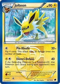 Jolteon (Team Plasma) 34/116 · Reverse Holo