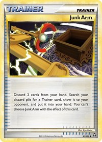 Junk Arm 87/102 Triumphant Reverse Holo Pokémon card