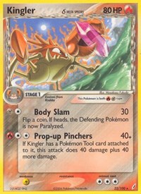 Kingler (Delta Species) 22/100 · Reverse Holo