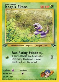 Koga's Ekans 077/132 · 1st Edition