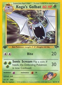 Koga's Golbat 046/132 · 1st Edition