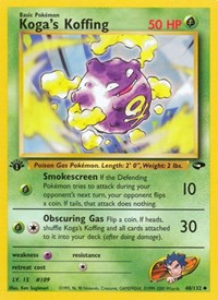 Koga's Koffing 048/132 · 1st Edition