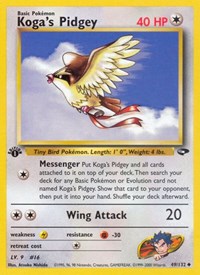 Koga's Pidgey 049/132 · 1st Edition