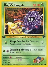 Koga's Tangela 081/132 · 1st Edition