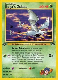 Koga's Zubat 083/132 · 1st Edition