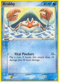 Krabby 54/100 · Reverse Holo