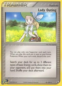 Lady Outing 83/109 EX Ruby and Sapphire Reverse Holo Pokémon card