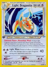 Light Dragonite 014/105 · 1st Edition