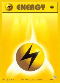 Lightning Energy 109/111 Neo Genesis 1st Edition Pokémon card