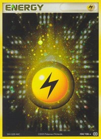 Lightning Energy 104/106 EX Emerald Pokémon card