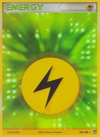 Lightning Energy 106/108 EX Power Keepers Pokémon card