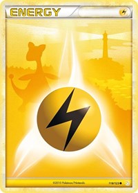 Lightning Energy 118/123 HeartGold SoulSilver Pokémon card