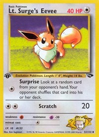 Lt. Surge's Eevee 051/132 · 1st Edition