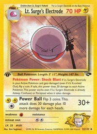 Lt. Surge's Electrode 052/132 · 1st Edition