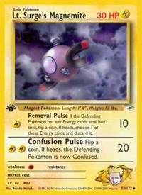 Lt. Surge's Magnemite 050/132 · 1st Edition