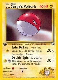 Lt. Surge's Voltorb 084/132 · 1st Edition