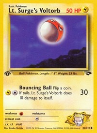 Lt. Surge's Voltorb 086/132 · 1st Edition