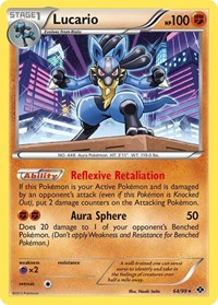 Lucario 64/99 · Reverse Holo