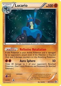 Lucario 80/113 · Reverse Holo