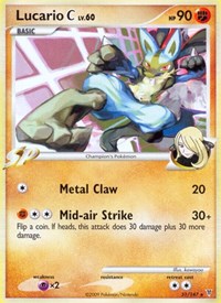 Lucario C 31 · Reverse Holo