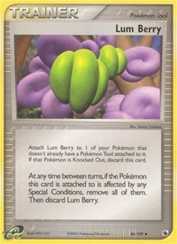 Lum Berry 84/109 EX Ruby and Sapphire Reverse Holo Pokémon card