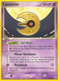 Lunatone 20/92 · Reverse Holo