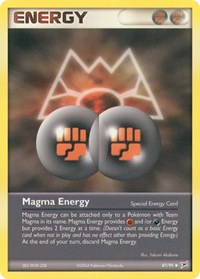 Magma Energy 87/95 EX Team Magma vs Team Aqua Reverse Holo Pokémon card