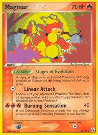 Magmar 21/92 · Reverse Holo