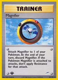 Magnifier 101/105 Neo Destiny 1st Edition Pokémon card