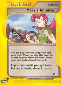 Mary's Impulse 142/165 Expedition Reverse Holo Pokémon card