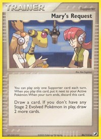Mary's Request 86/115 EX Unseen Forces Reverse Holo Pokémon card