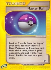 Master Ball 143/165 Expedition Reverse Holo Pokémon card