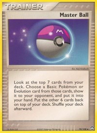 Master Ball 78/108 EX Power Keepers Reverse Holo Pokémon card