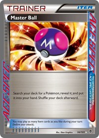 Master Ball 94/101 Plasma Blast Pokémon card